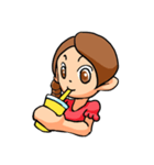 三つ編みの少女（個別スタンプ：13）