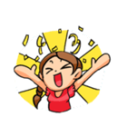 三つ編みの少女（個別スタンプ：15）