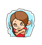 三つ編みの少女（個別スタンプ：19）