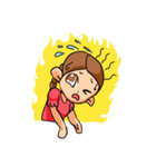 三つ編みの少女（個別スタンプ：20）