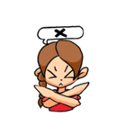 三つ編みの少女（個別スタンプ：25）