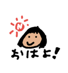 イニシャルNの女の子（個別スタンプ：1）