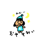 イニシャルNの女の子（個別スタンプ：3）