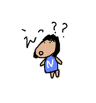 イニシャルNの女の子（個別スタンプ：5）