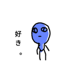 目が笑ってない人（個別スタンプ：21）