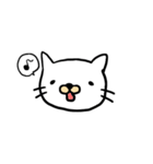 しろいねこだよ。（個別スタンプ：35）