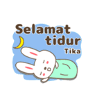 Cute rabbit stickers name, Tika（個別スタンプ：8）