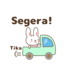 Cute rabbit stickers name, Tika（個別スタンプ：33）