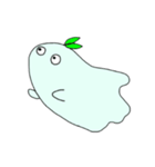 水色オバケ（個別スタンプ：4）
