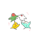 ゆるいインコと文鳥ズ（個別スタンプ：13）