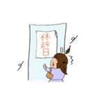 医薬情報担当者 女性MRスタンプ（個別スタンプ：15）