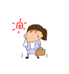 医薬情報担当者 女性MRスタンプ（個別スタンプ：25）