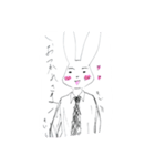 ワイシャツうさぎさん（個別スタンプ：2）