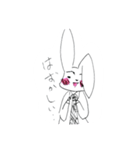 ワイシャツうさぎさん（個別スタンプ：6）
