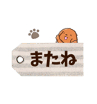 やさしいトイプードル【メモ書き編】（個別スタンプ：36）