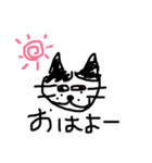 ねこのイラスト＆写真（個別スタンプ：1）