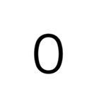 シンプル数字1（個別スタンプ：10）