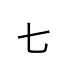 シンプル数字1（個別スタンプ：27）