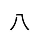 シンプル数字1（個別スタンプ：28）