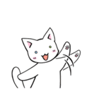 毎日使える☆白猫アルちゃんの日常（個別スタンプ：2）