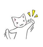 毎日使える☆白猫アルちゃんの日常（個別スタンプ：18）