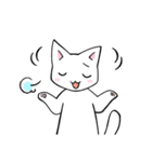 毎日使える☆白猫アルちゃんの日常（個別スタンプ：31）