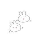 大福もちうさぎのもちもちスタンプ（個別スタンプ：21）
