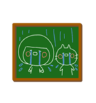 おかっぱちゃん黒板風（敬語）（個別スタンプ：37）