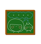 おかっぱちゃん黒板風（敬語）（個別スタンプ：38）