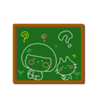 おかっぱちゃん黒板風（敬語）（個別スタンプ：40）