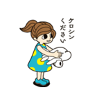 ヒコーキ女子の生活（個別スタンプ：4）