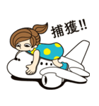 ヒコーキ女子の生活（個別スタンプ：10）