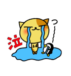 おきらくニャンコとおともだち（個別スタンプ：14）