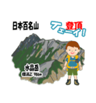 日本百名山 登山男子 北アルプス0114e（個別スタンプ：15）