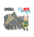 日本百名山 登山男子 北アルプス0114e（個別スタンプ：19）