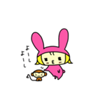 ぶぶちゃんとさるんぽ（個別スタンプ：3）