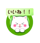 白猫の日常★毎日つかえる！（個別スタンプ：24）