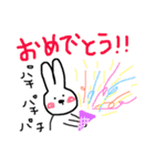 手書きウサギ  日常編（個別スタンプ：38）