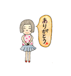 小さなおかっぱ娘（個別スタンプ：3）