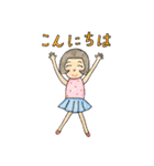 小さなおかっぱ娘（個別スタンプ：6）