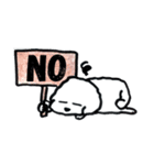 白いモフ犬の日常（個別スタンプ：10）