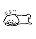 白いモフ犬の日常（個別スタンプ：16）