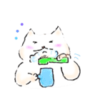 しらたまにゃんこちゃん（個別スタンプ：3）