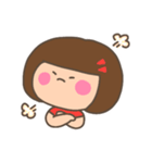 おかっぱちゃん（夏、リアクション）（個別スタンプ：6）