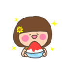 おかっぱちゃん（夏、リアクション）（個別スタンプ：17）