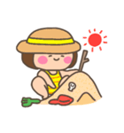 おかっぱちゃん（夏、リアクション）（個別スタンプ：29）
