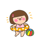 おかっぱちゃん（夏、リアクション）（個別スタンプ：31）