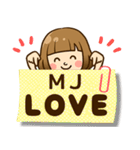 MJ♥へ送るラブスタンプ（個別スタンプ：34）