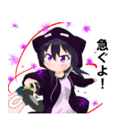 返信する女の子たちver.0（個別スタンプ：5）