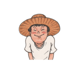 夏の麦藁帽子の少年（個別スタンプ：2）
